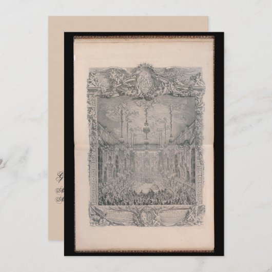 Vermählung – Gestaltbare Einladung zur Hochzeit 招待状 (正面/裏面)