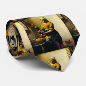 VermeerのMaidservantの注ぐミルク(1660年頃) ネクタイ (ロール)