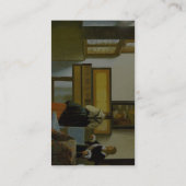 Vermeerヴァンデルフト1月著音楽のレッスン 名刺 (裏面)