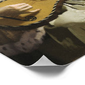 Vermeer – ギタープレーヤー1673 ポスター (角)