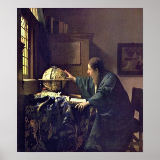 Vermeer – 天文学者1668 (読説明！) ポスター (正面)