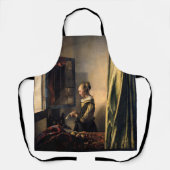 Vermeer – 女の子読は開いた窓で手紙を エプロン (正面)