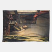 Vermeer – 女の子読は開いた窓で手紙を キッチンタオル (横)