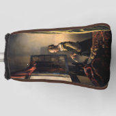 Vermeer – 女の子読は開いた窓で手紙を ゴルフヘッドカバー (正面)