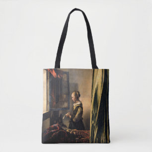 Vermeer – 女の子読は開いた窓で手紙を トートバッグ
