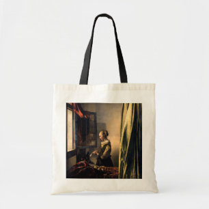 Vermeer – 女の子読は開いた窓で手紙を トートバッグ