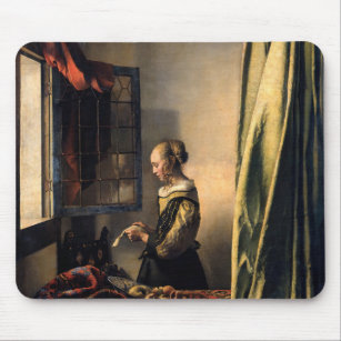 Vermeer – 女の子読は開いた窓で手紙を マウスパッド