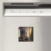 Vermeer – 女の子読は開いた窓で手紙を マグネット (インサイチュ (食洗機))