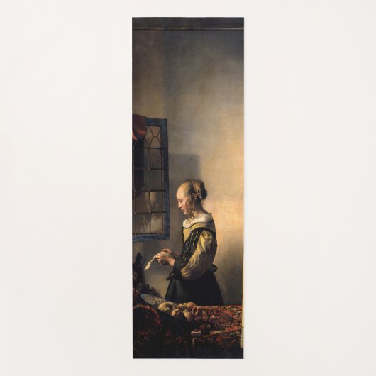 Vermeer – 女の子読は開いた窓で手紙を ヨガマット (正面)
