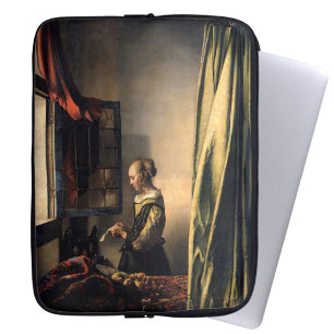 Vermeer – 女の子読は開いた窓で手紙を ラップトップスリーブ