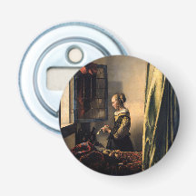 Vermeer – 女の子読は開いた窓で手紙を