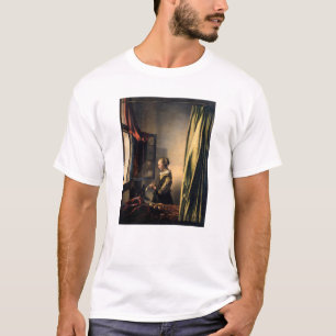 Vermeer – 女の子読は開いた窓で手紙を tシャツ
