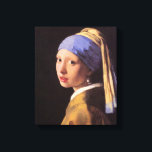 Vermeer – 真珠のイヤリングを持つ女の子 キャンバスプリント<br><div class="desc">バーメールの真珠のイヤリングを持つ女の子。絵画素晴らしのタイトルはThe girl with the pearl earring,  made by Vermeer.</div>