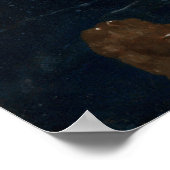 Vermeer – 赤帽子の女の子1667 ポスター (角)