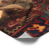 Vermeer - A Maid Sleping 1657 ポスター (角)