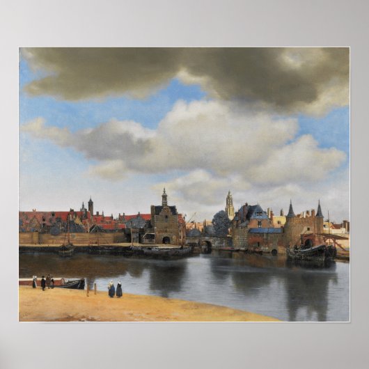 Vermeer - Delft 1663のビュー ポスター (正面)