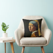 Vermeer: Girl with a Pearl Earring (2) クッション (椅子)