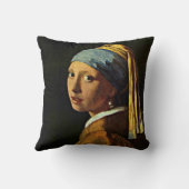 Vermeer: Girl with a Pearl Earring (2) クッション (裏面)