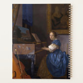 Vermeer - Lady Suited at a Virginalファインアート プランナー手帳 (裏面)