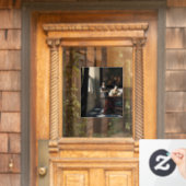 Vermeer - Lady's a Letter 書 with the Maid ウィンドウサイン (ホームデコレーション)