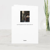 Vermeer - Lady's a Letter 書 with the Maid カード (裏面)