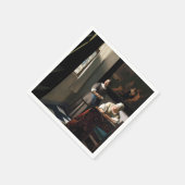 Vermeer - Lady's a Letter 書 with the Maid スタンダードカクテルナプキン (角)