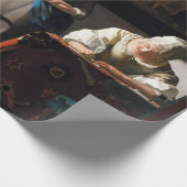 Vermeer - Lady's a Letter 書 with the Maid ラッピングペーパー (角)