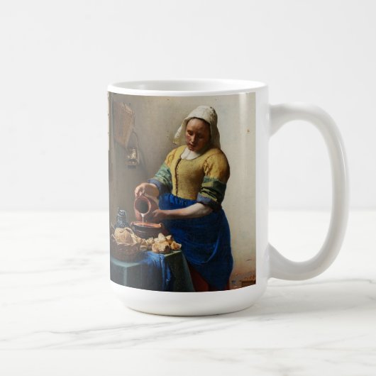 Vermeer Milkmaidのマグ コーヒーマグカップ (右)