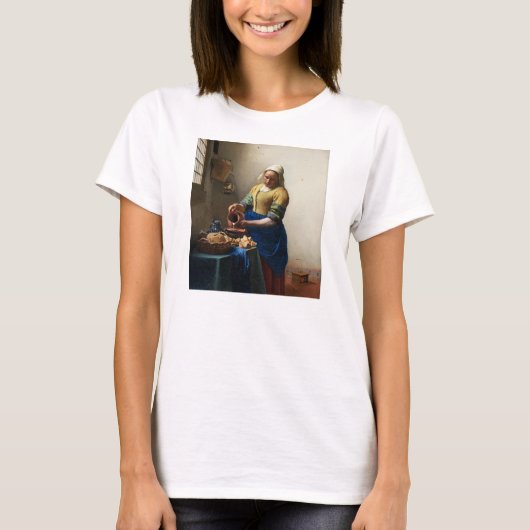Vermeer MilkmaidのTシャツ Tシャツ (正面)