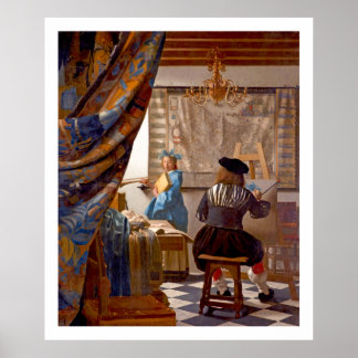 Vermeer - The Art of 絵画's - Data Art ポスター