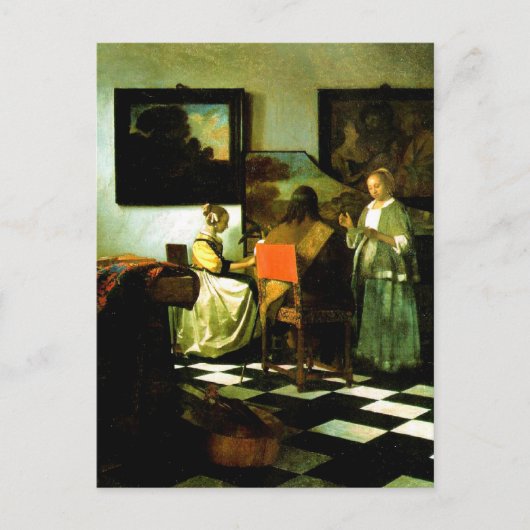 Vermeer: The Concert artwork ポストカード (正面)