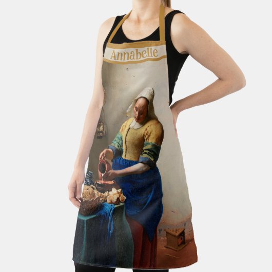 Vermeer The Milkmaid Personalize エプロン (インサイチュ)