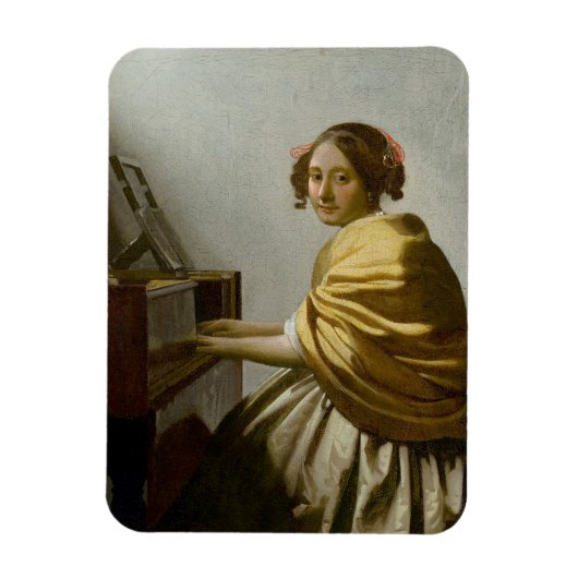 Vermeer Woman 遊's Keyboard マグネット (縦)