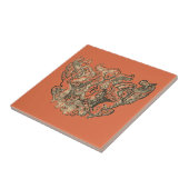 Vermillion – Angels – Coat of arms Emblem baroque タイル (側面)