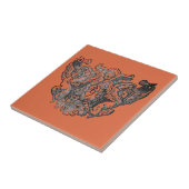 Vermillion – Angels – Coat of arms Emblem baroque タイル (側面)