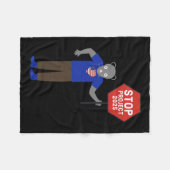 "vermin"活動家ストッププロジェクト2025. フリースブランケット (正面(横))