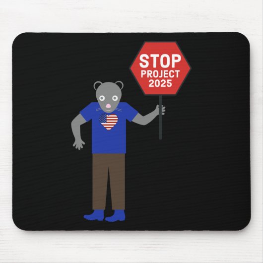 "vermin"活動家ストッププロジェクト2025. マウスパッド (正面)