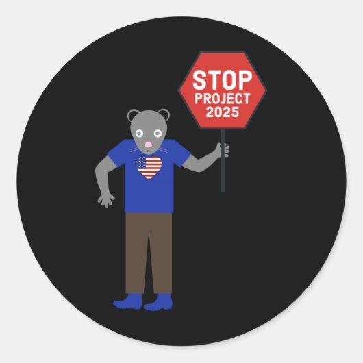 "vermin"活動家ストッププロジェクト2025. ラウンドシール (正面)