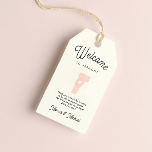VERMONTの任意の結婚色へようこそ!! ギフトタグ