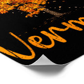 Vermont Autumn Colors, New England, Tree Fall Foli ポスター (角)