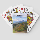 Vermont autumn playing cards トランプ (裏面)