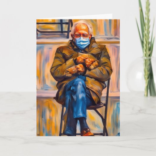 Vermont Bernie Sanders Mittens Card カード (正面)