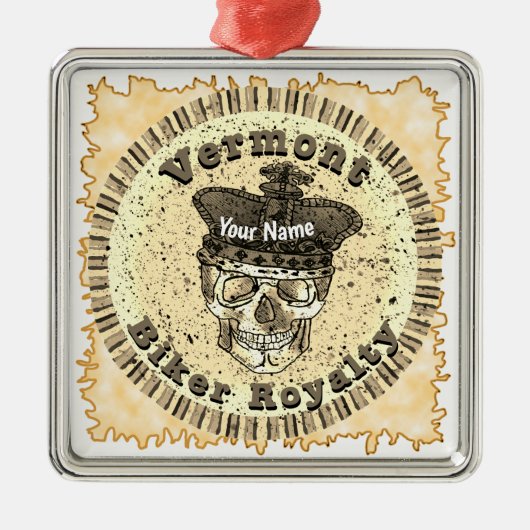 Vermont Biker メタルオーナメント (正面)