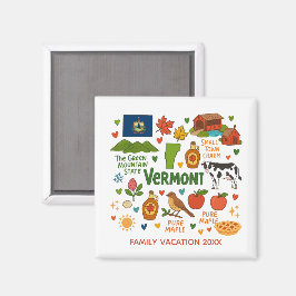 Vermont Family Vacation Keepsake Custom Magnet マグネット