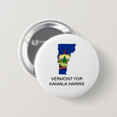 VERMONT for Kamala Harris 2024ボタン 缶バッジ (正面&裏面)