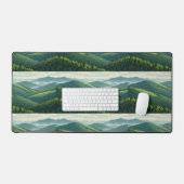 Vermont Green Mountain Slopes - Rolling Forest Hil デスクマット (キーボード&マウス)