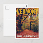 Vermont Green Mountain State ポストカード (正面/裏面)