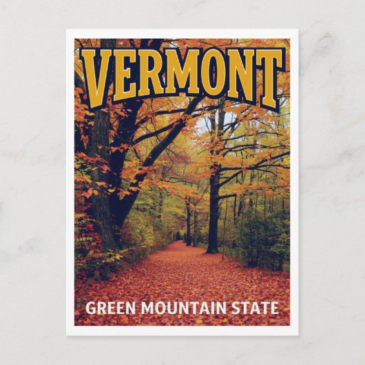 Vermont Green Mountain State ポストカード (正面)