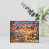 Vermont Greetings Postcard  ポストカード (スタンド正面)