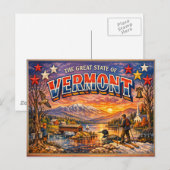 Vermont Greetings Postcard  ポストカード (正面/裏面)